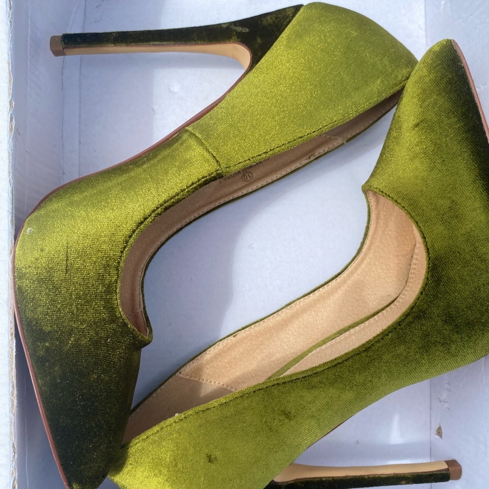 Green Liliana heels - Picture 4 of 4